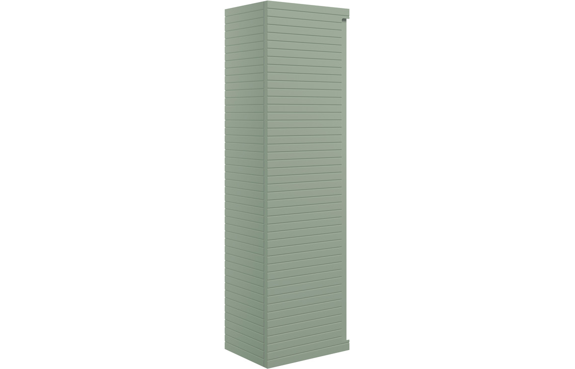 Align 350mm Wall Hung 1 Door Tall Unit - Matt Willow Green