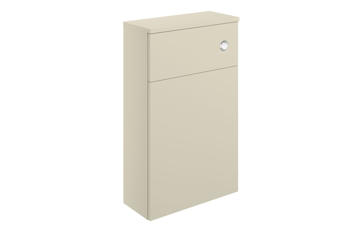 Contrast 500mm WC Unit - Matt Cotton & Oak Effect
