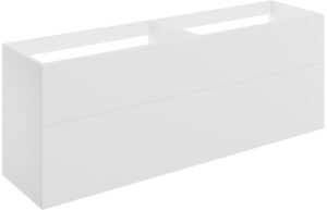 Statement 1180mm Wall Hung 4 Drawer Basin Unit (No Top) - Matt White