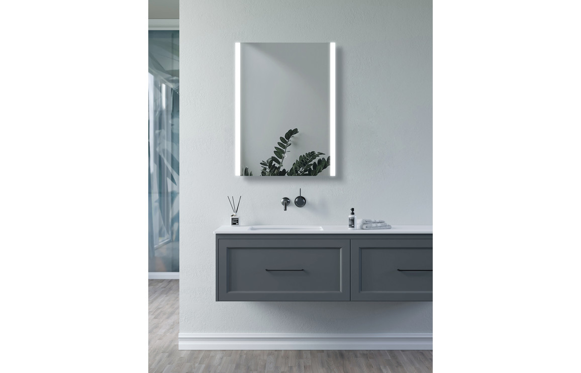 Cyra 500x700mm Rectangle Front-Lit LED Mirror - Image 3