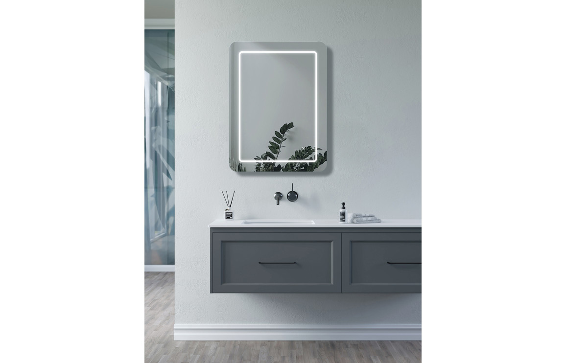 Sunshine 600x800mm Rectangle Front-Lit LED Mirror - Image 3