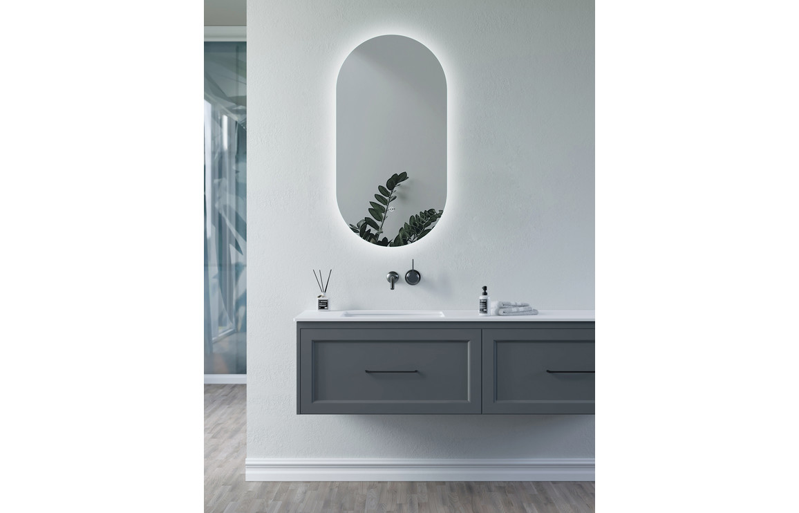 Savita 400mm Oblong Back-Lit LED Mirror - Image 3