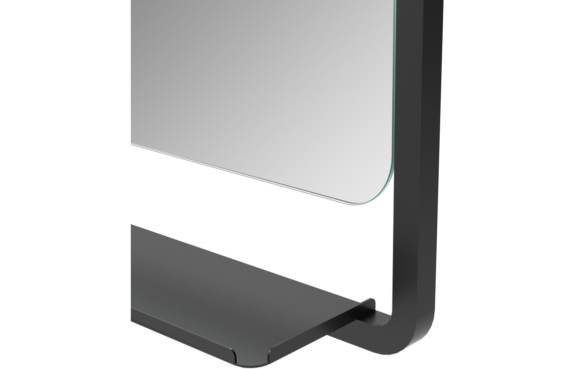 Sana 500mm Rectangle Mirror w/Shelf - Image 2