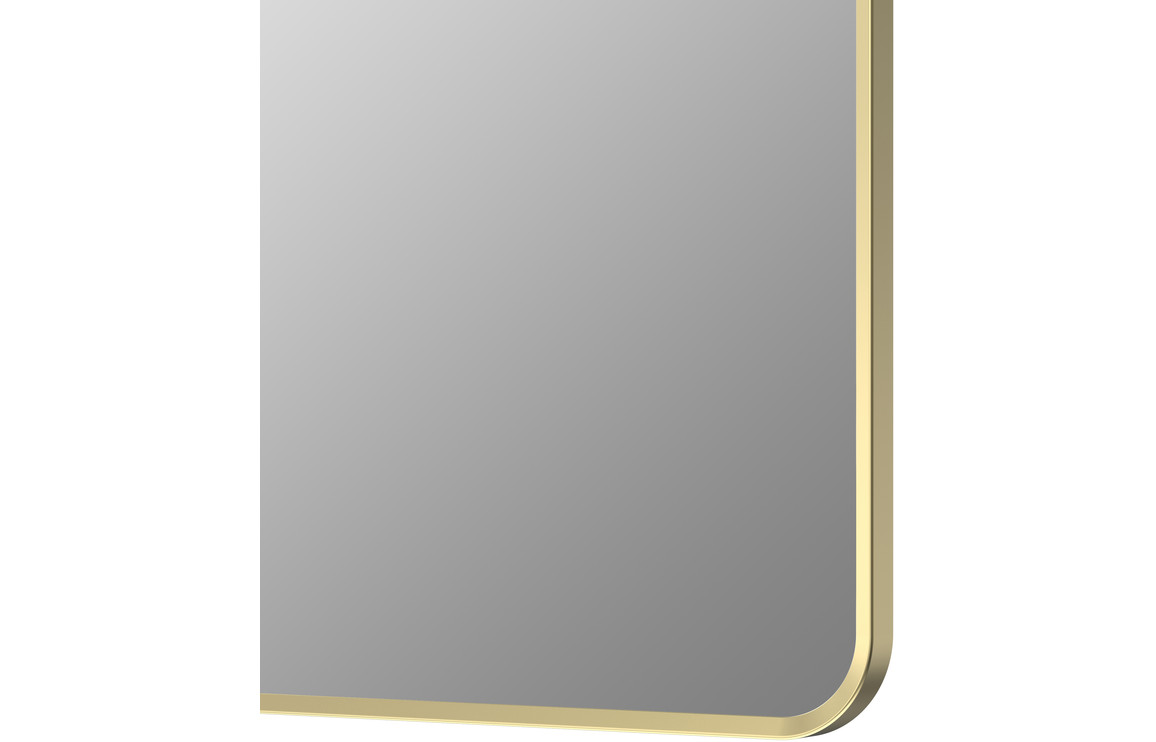 Kenji 600x800mm Rectangle Mirror - Brushed Brass - Image 2