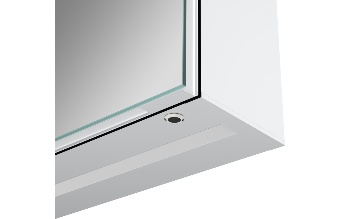 Rika 600mm 2 Door Front-Lit LED Mirror Cabinet - Image 2