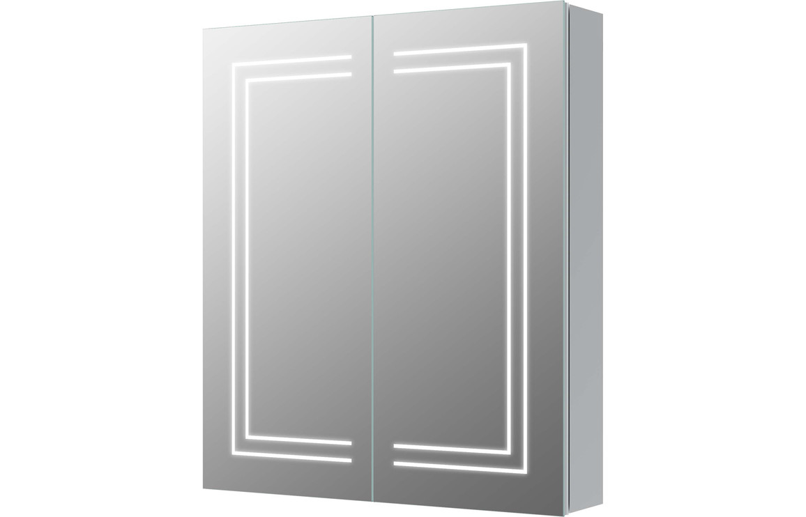 Suki 600mm 2 Door Front-Lit LED Mirror Cabinet