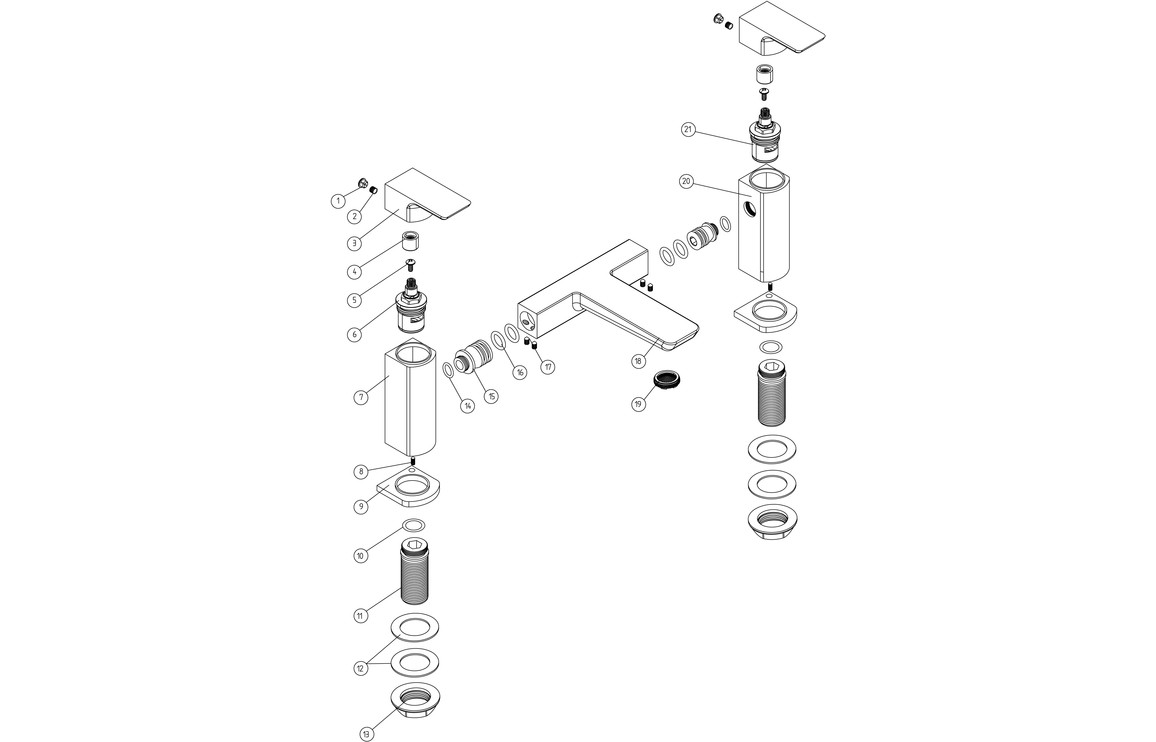 Berio Bath Filler - Matt Black - Image 2
