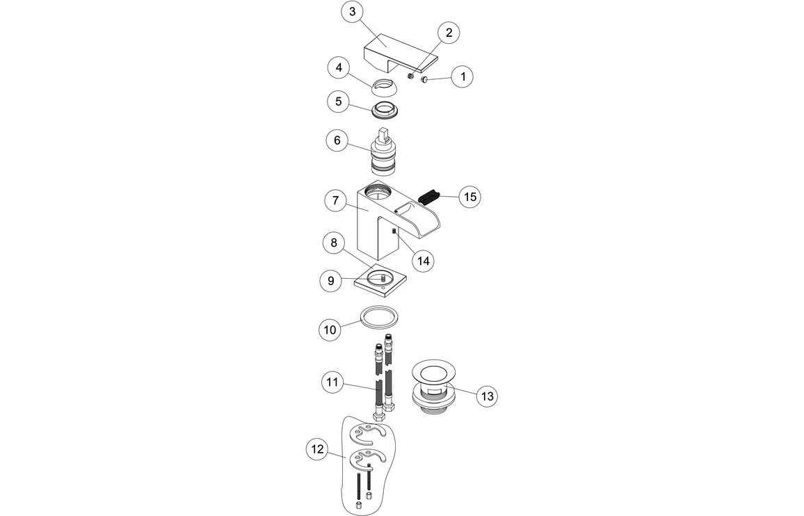 Marne Basin Mixer - Chrome - Image 2