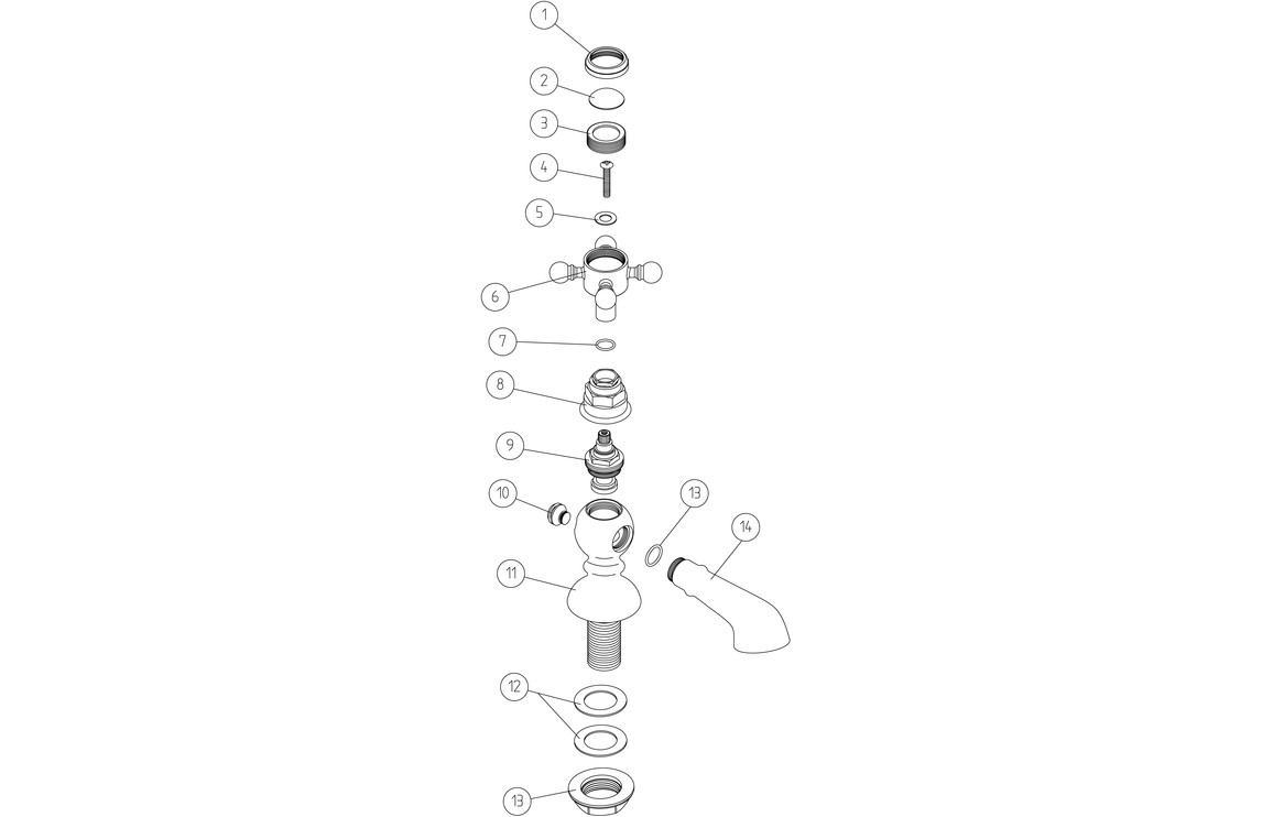 Tadlow Basin Pillar Taps - Chrome - Image 2