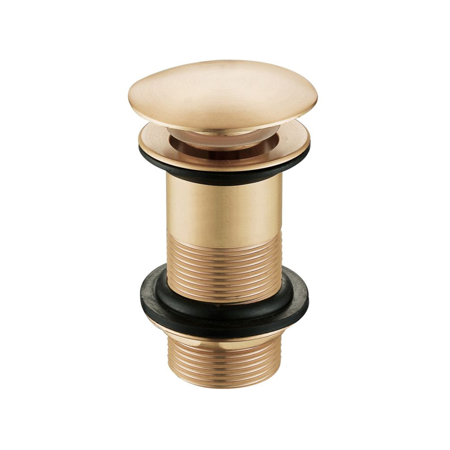 Unslotted Mushroom Basin Waste (1 1/4") - Brushed Bronze