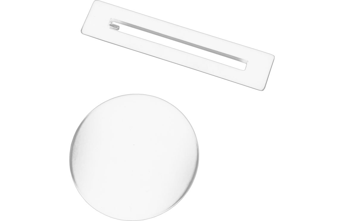 Floor Standing Bath Overflow & Waste Cover - White