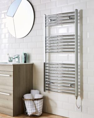 Electric Straight Towel Rail 500 x 800mm 150W