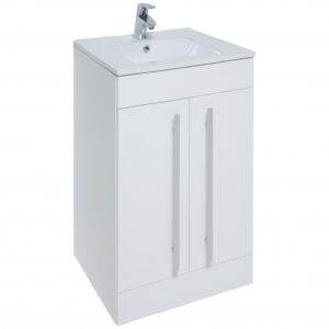 Purity 390. 500mm 2 Door Floor Standing Unit White