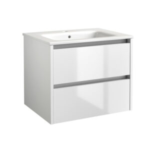 City 800x460mm Wall Mounted Unit White