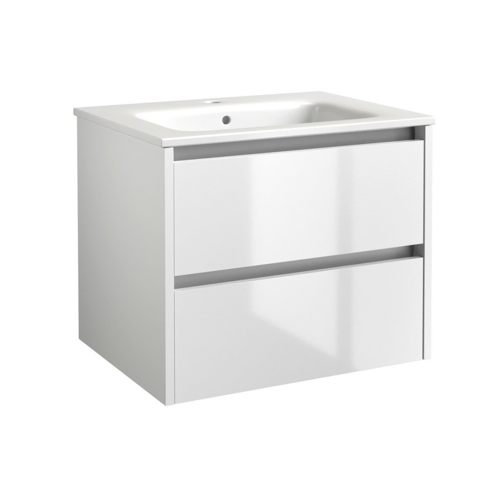 City 800x460mm Wall Mounted Unit White