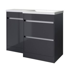 City Matrix WC Unit Storm Grey Gloss