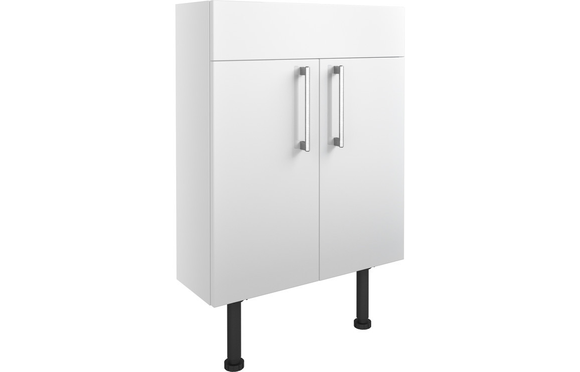 Alba 600mm Slim Basin Unit - White Gloss