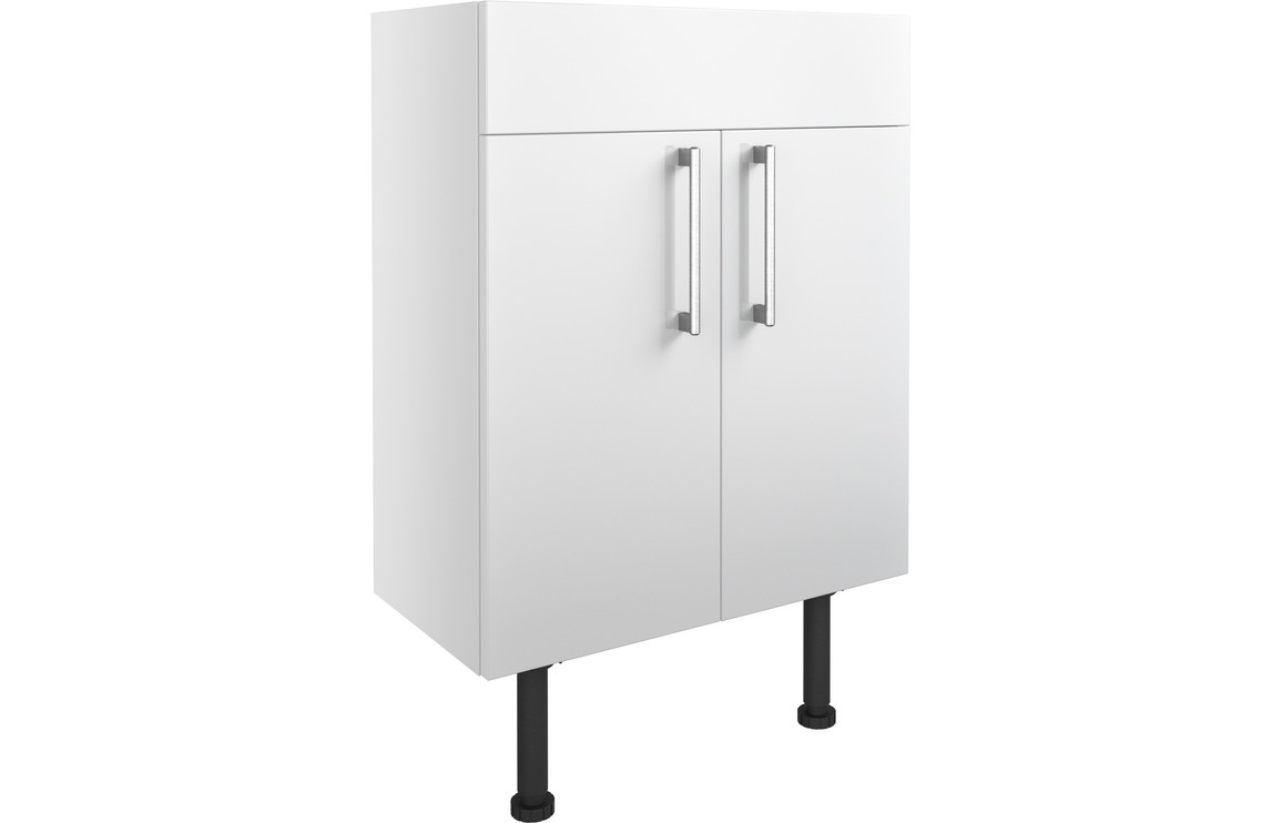 Alba 600mm Basin Unit - White Gloss
