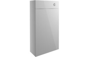Alba 500mm Slim WC Unit - Light Grey Gloss