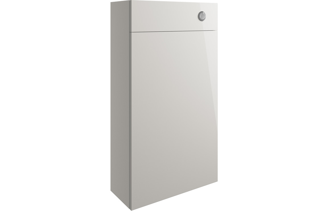Valesso 500mm Slim WC Unit - Pearl Grey Gloss