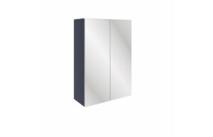 Valesso 500mm 2 Door Mirrored Wall Unit - Matt Indigo Blue