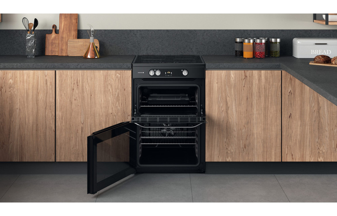 Hotpoint HDM67I9H2CB/U Induction Electric Cooker - Black - Image 7