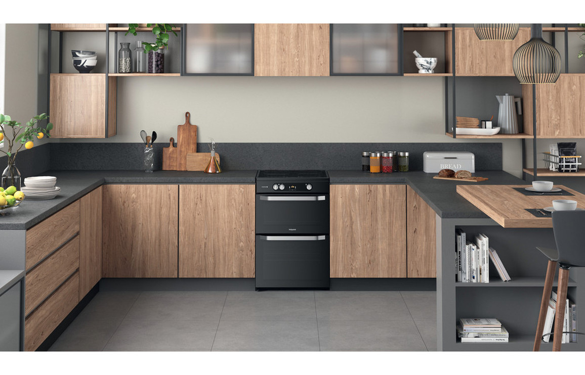 Hotpoint HDM67I9H2CB/U Induction Electric Cooker - Black - Image 6
