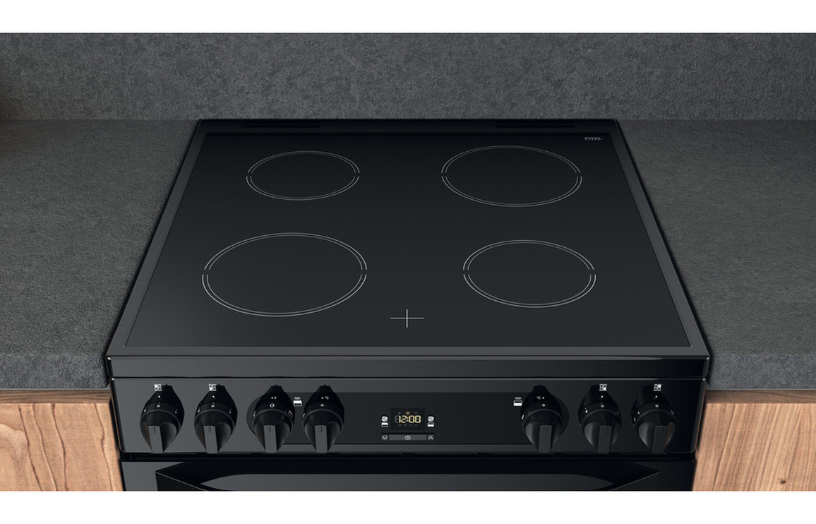 Hotpoint HDM67V92HCB/UK Electric Cooker - Black - Image 3