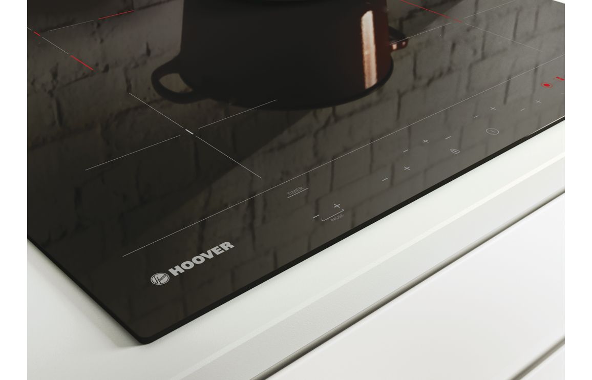 Hoover H300 HH64DBB3P 60cm Ceramic Hob - Black Glass - Image 4