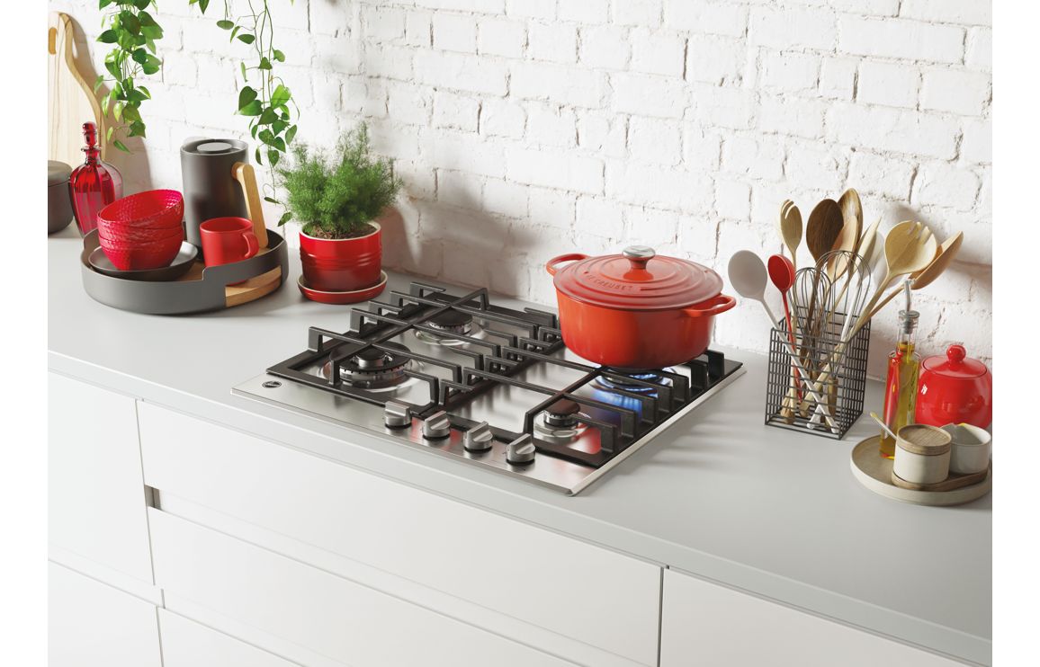 Hoover H300 HHG6BF4K3X 60cm Gas Hob - St/Steel - Image 5