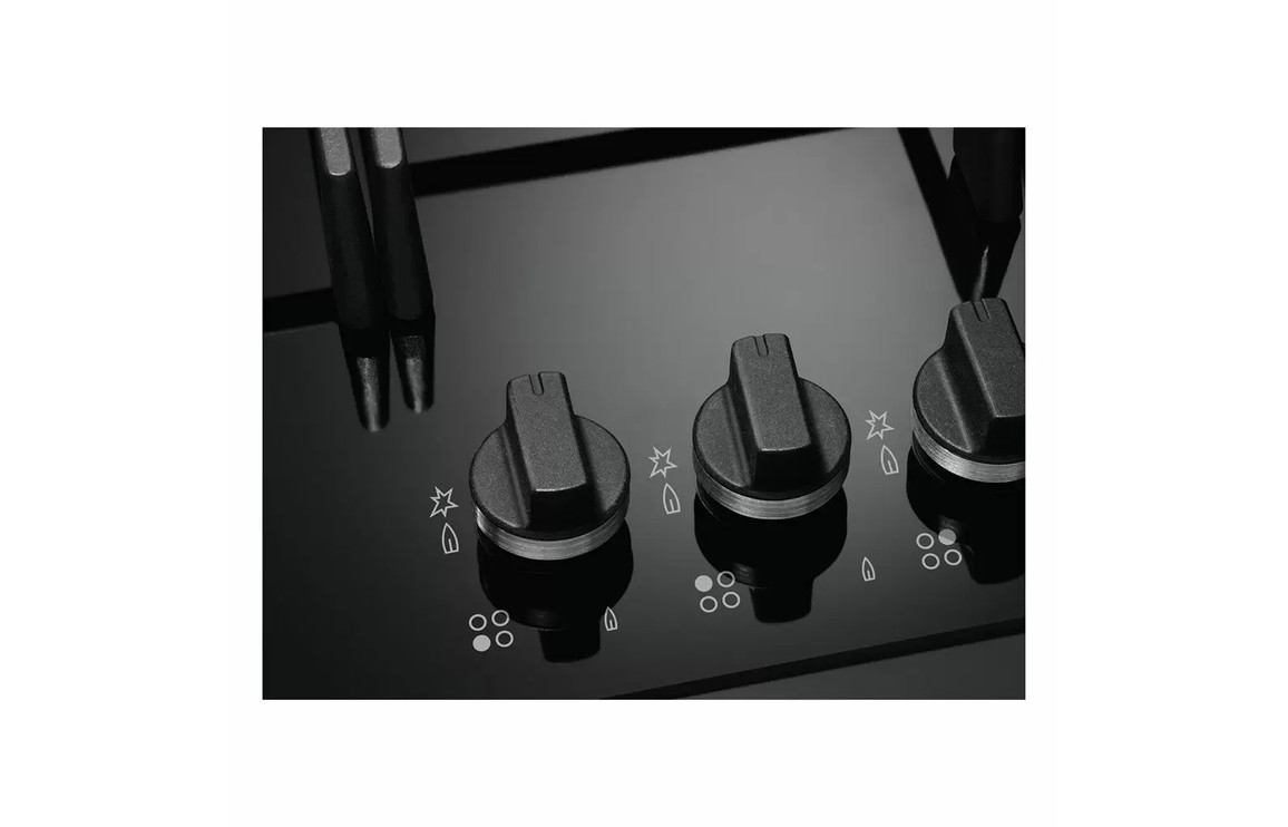 AEG HKB95450NB 90cm Gas on Glass Hob - Black - Image 3