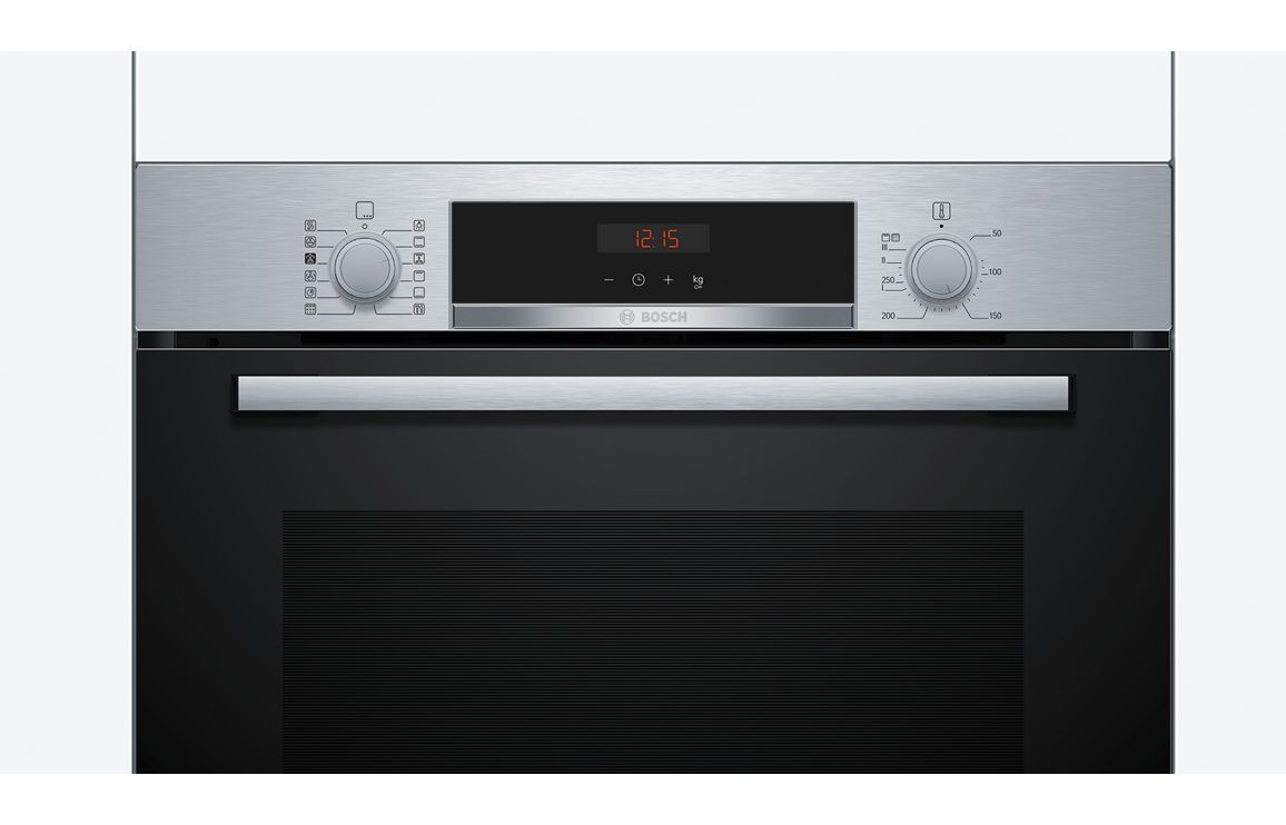 Bosch Black Stainless Steel Pyrolytic Steam Oven Series 4 HQA574BS3B - Image 2