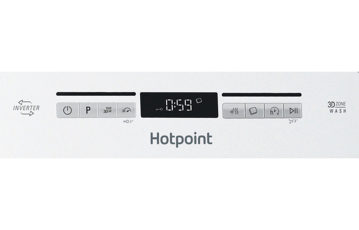 Hotpoint HSFO 3T223 W X UK N F/S Slimline 10 Place Dishwasher - St/Steel - Image 2
