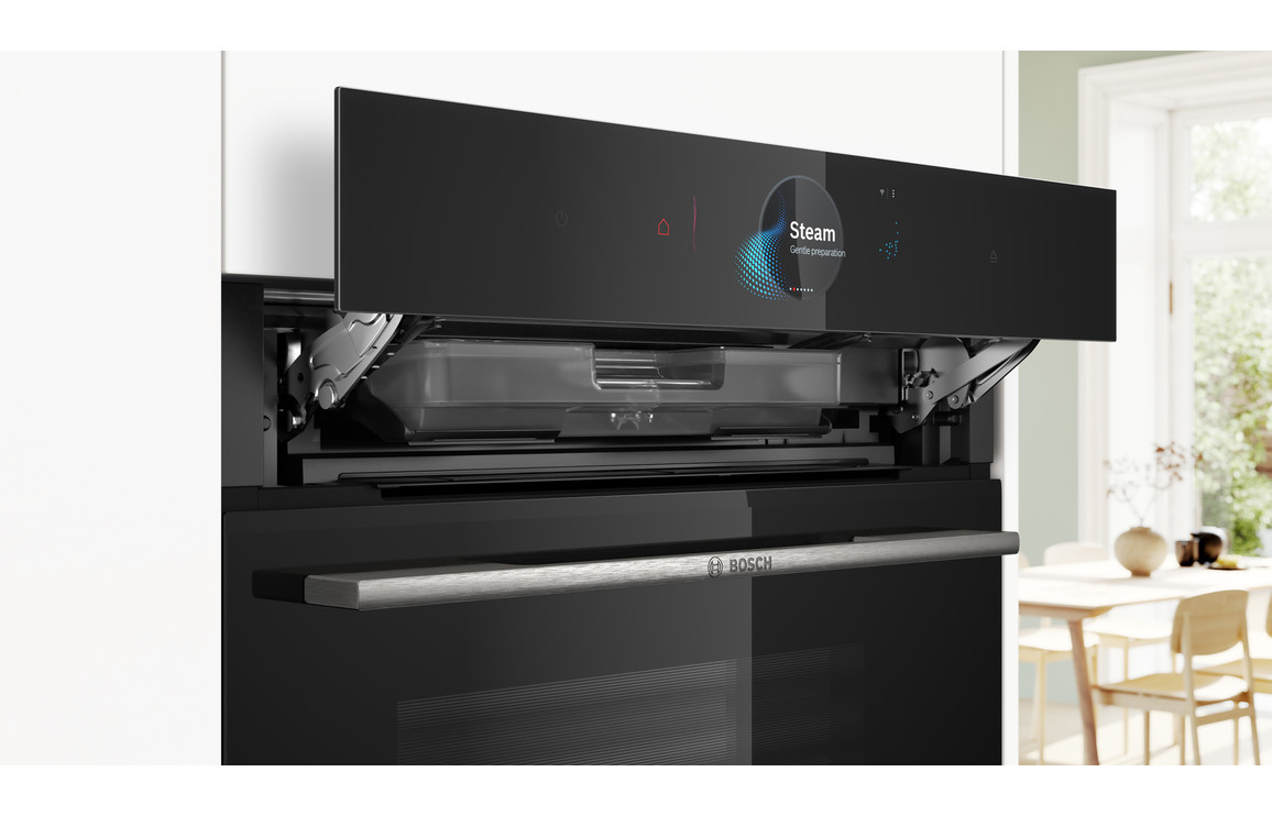 Bosch Series 8 HSG7584B1 Single Electric Oven w/Steam - Black - Image 3