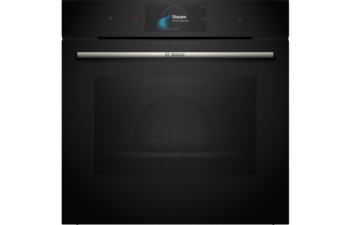 Bosch Series 8 HSG7584B1 Single Electric Oven w/Steam - Black