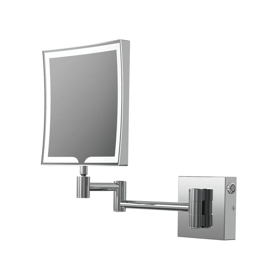 Hoshi Square LED Cosmetic Mirror - Chrome
