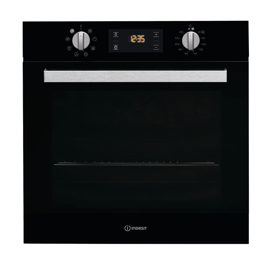 Indesit Black Single Electric Oven IFW 6340 BL UK
