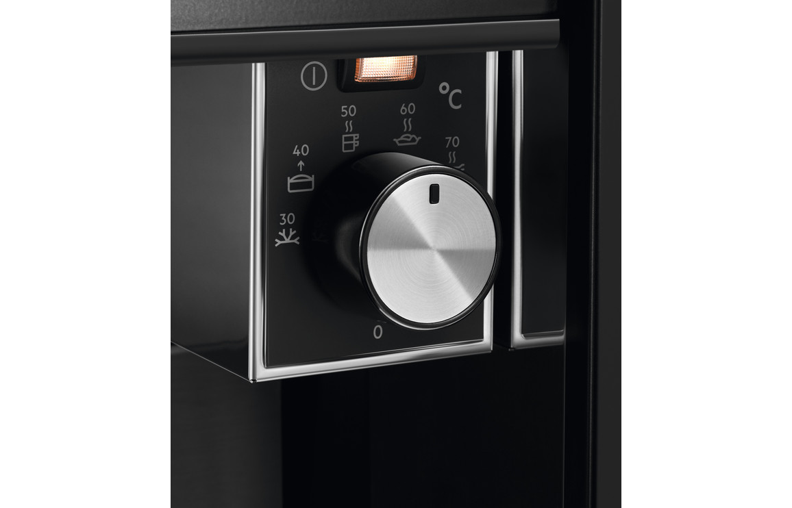 AEG KDK912924M 29cm Warming Drawer - Black Glass & St/Steel - Image 4