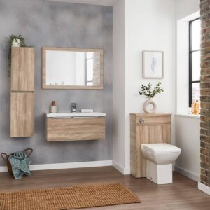 Kore Wall Hung 600mm Drawer Unit Oak