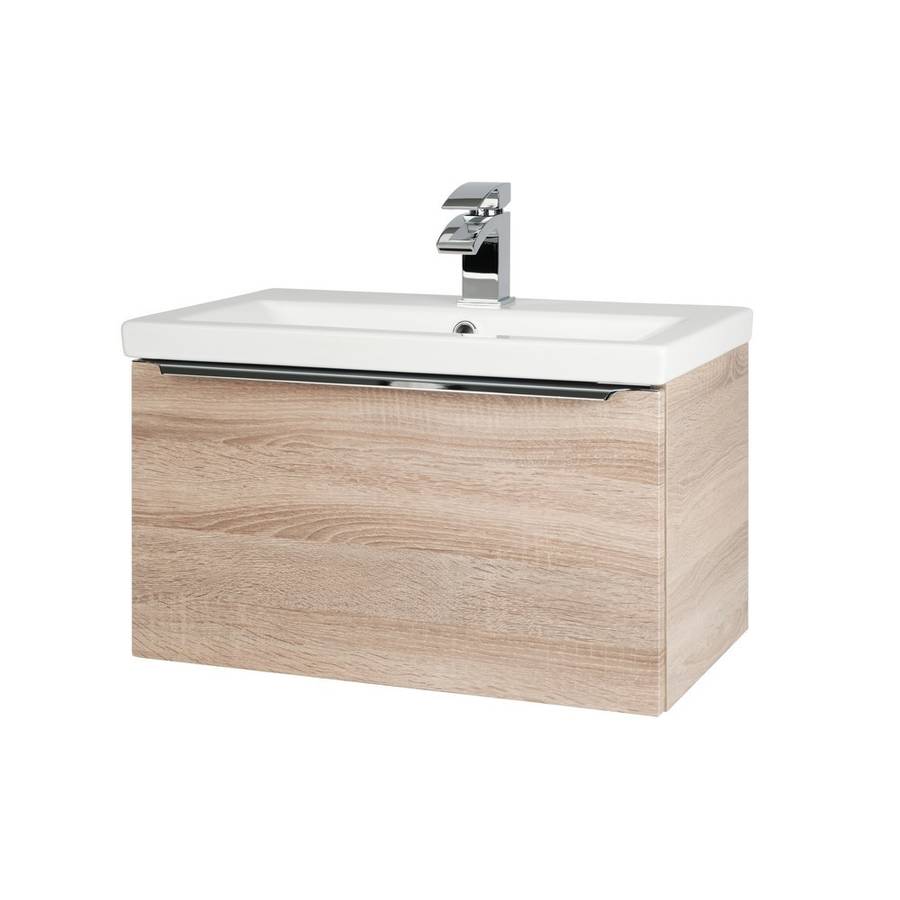 Kore Wall Hung 600mm Drawer Unit Oak - Image 3