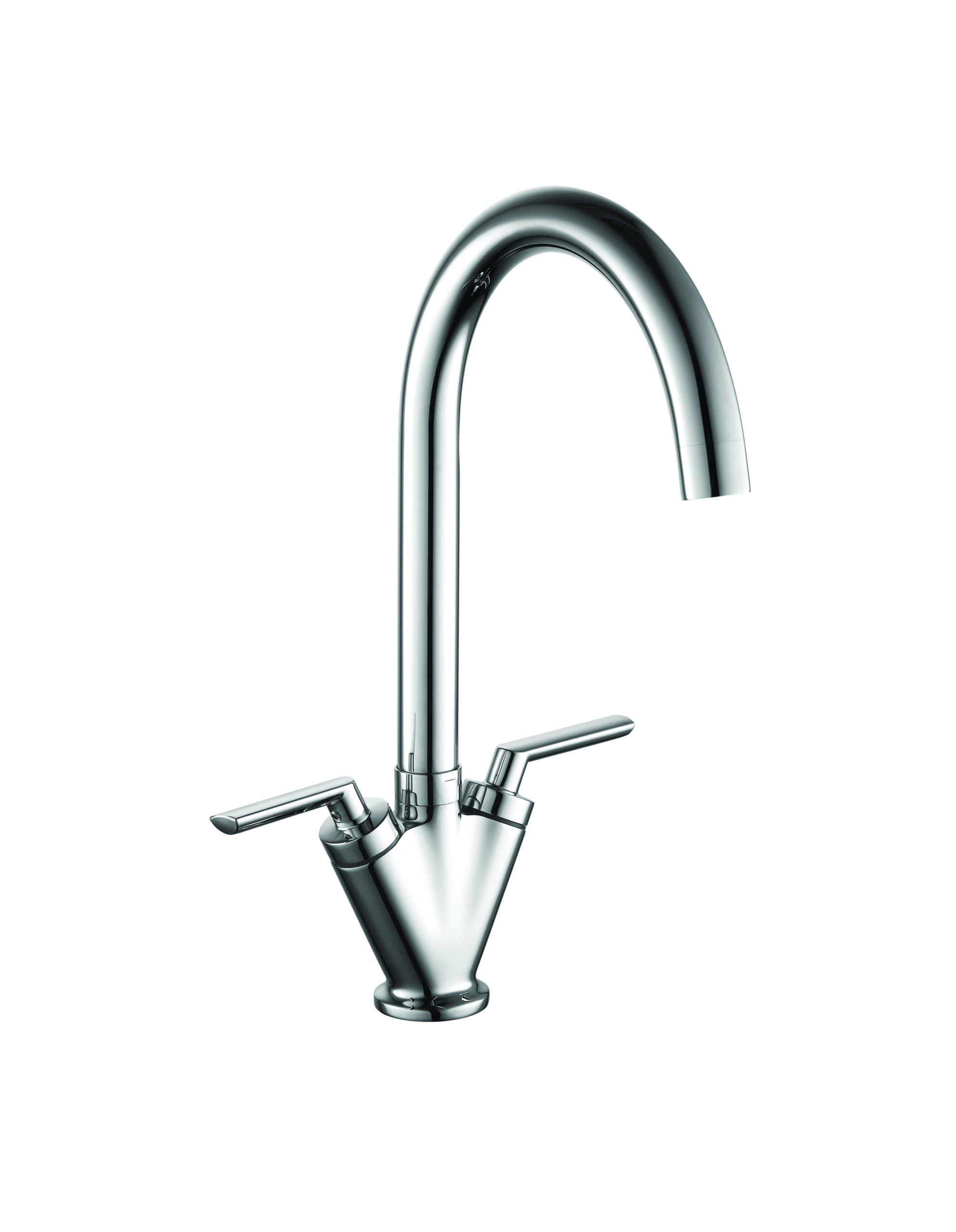 Mono Sink Mixer Chrome Brass Gloss