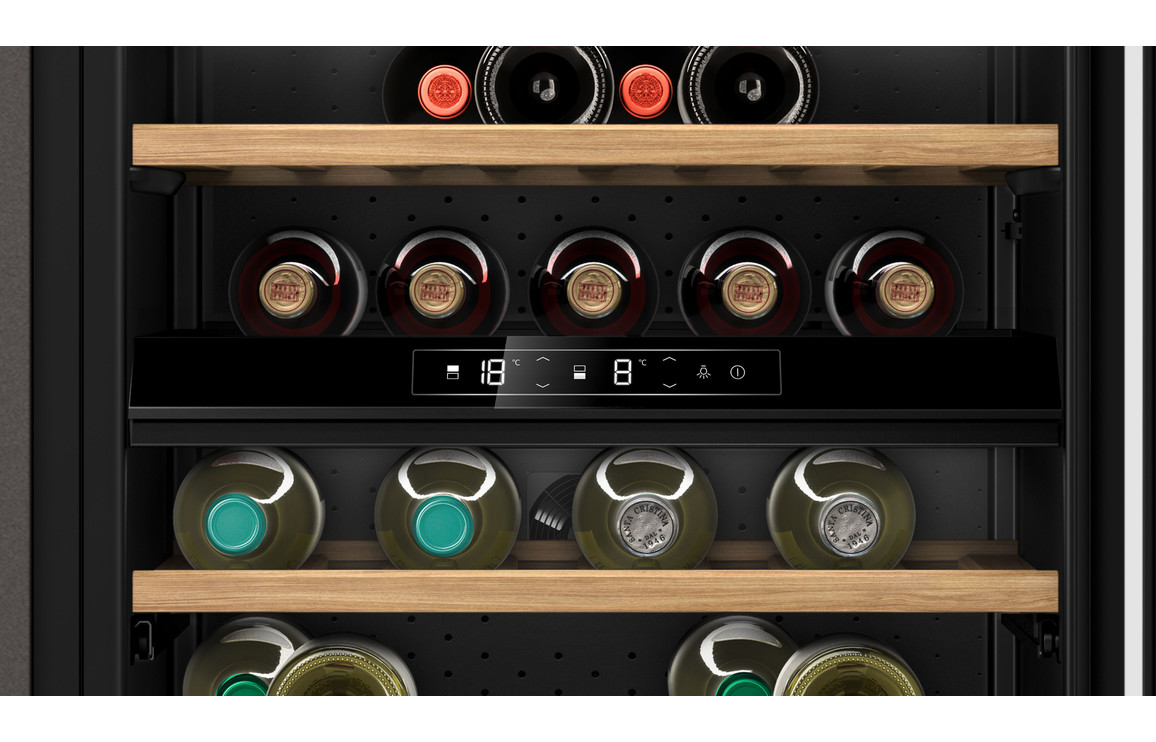 Neff N70 KU9213HG0G B/I Under Counter 60cm Wine Cooler - Black - Image 2