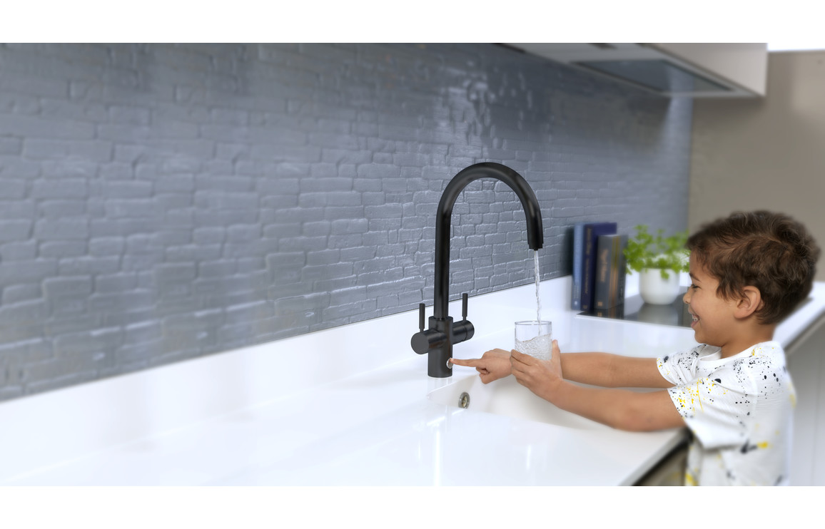 InSinkErator 4N1 J Shape Tap Only - Velvet Black - Image 3