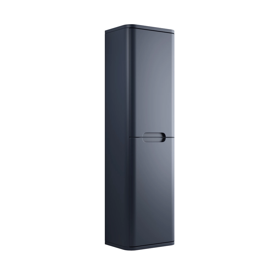 Lambra 350mm 2 Door Wall Hung Tall Unit - Matt Indigo