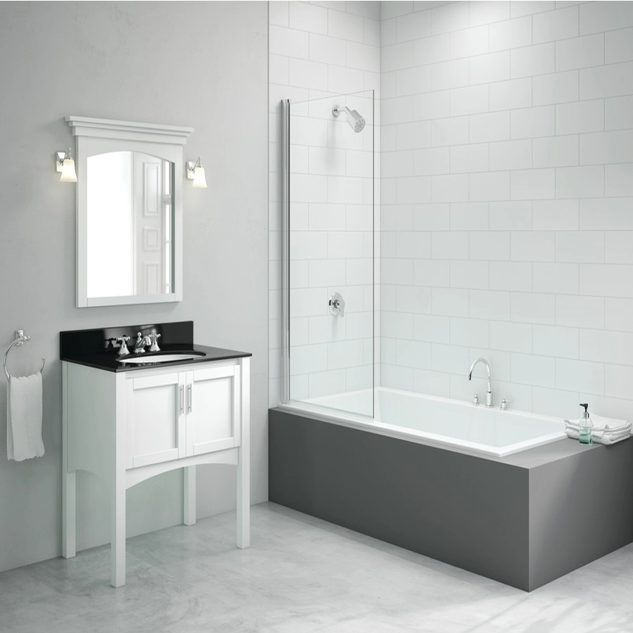 Merlyn 800x1500mm Single Square Bath Screen