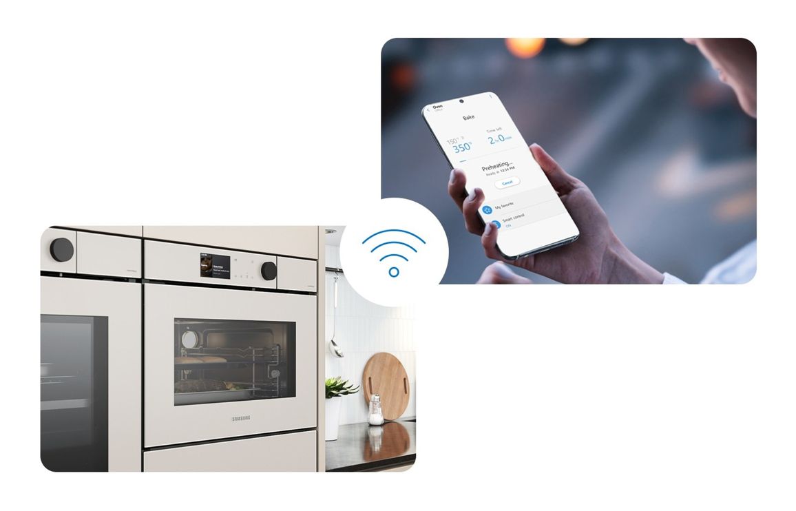 Samsung Bespoke Series 7 NQ5B7993AAA/U4 Compact Steam Combination Oven - Satin Beige - Image 7