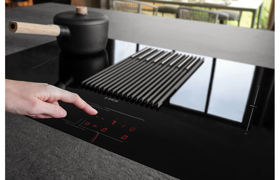 Elica NikolaTesla Libra 85cm Induction Hob (Ducting) - Black - Image 3