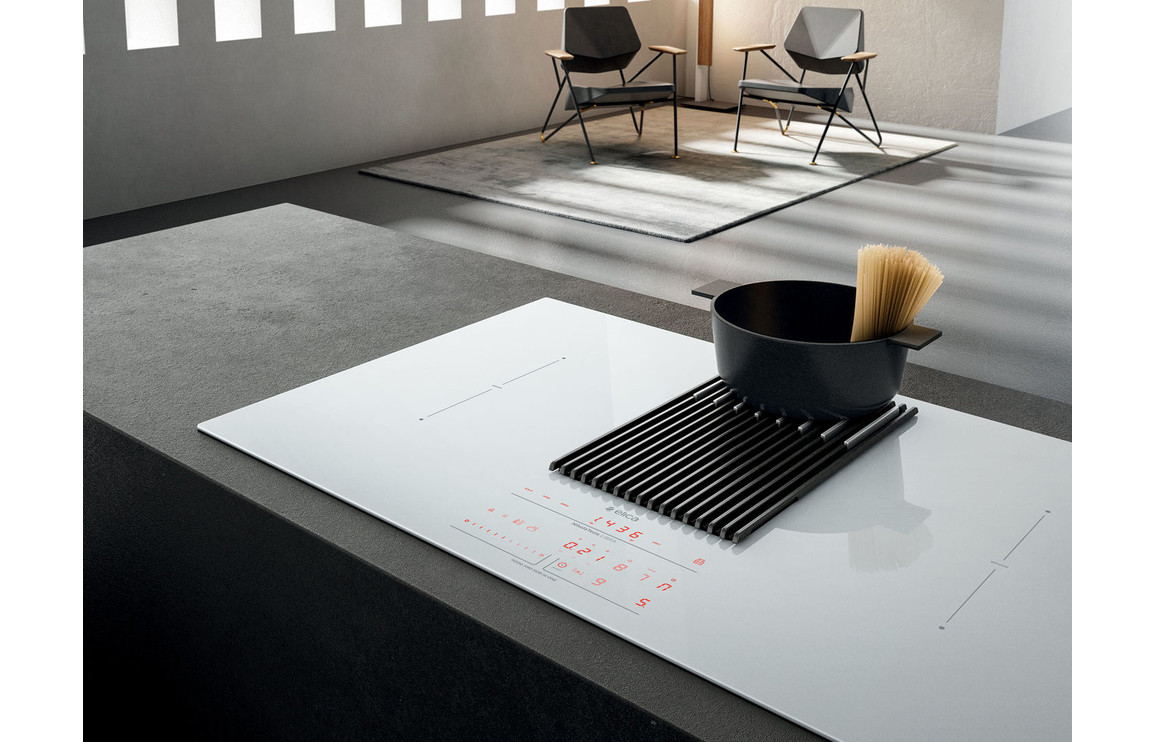 Elica NikolaTesla Libra 85cm Induction Hob (Recirculating) - White - Image 2