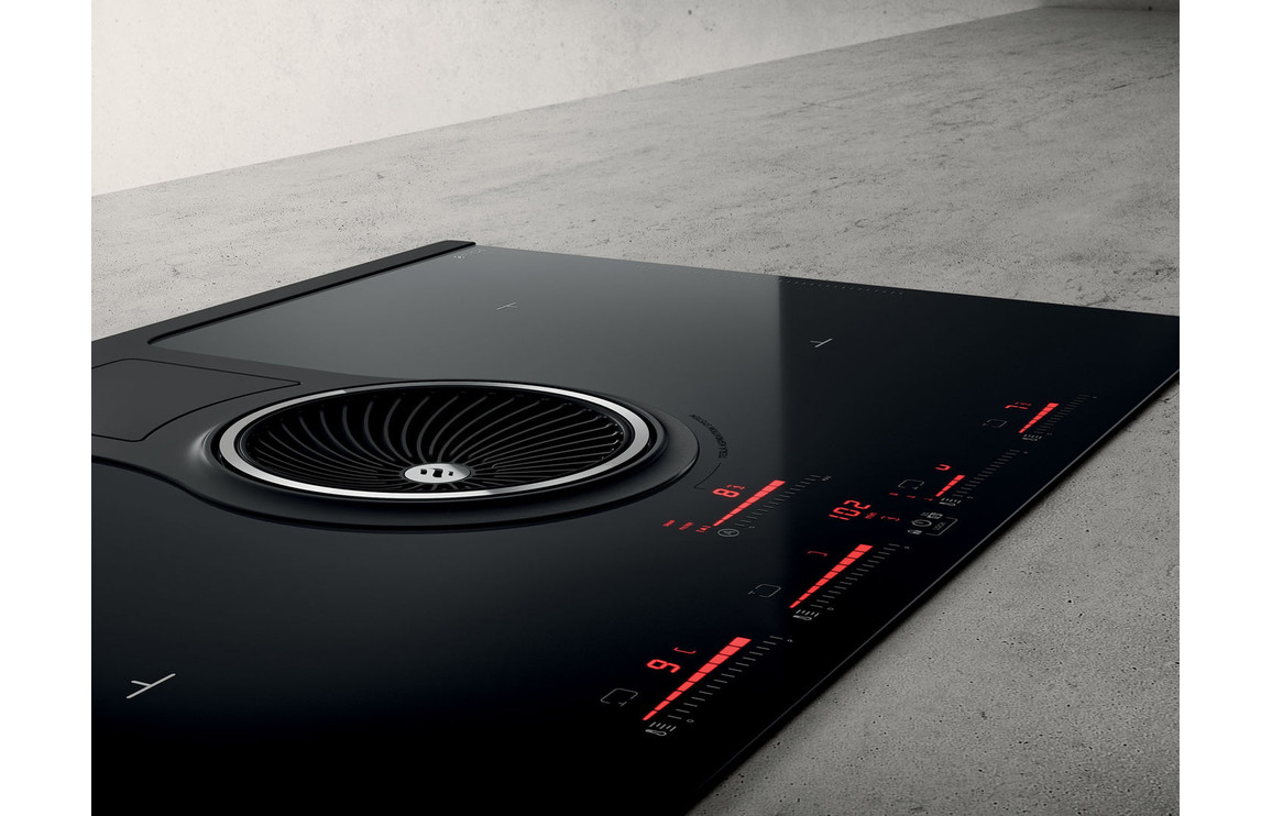 Elica NikolaTesla One 85cm Induction Hob (Recirculating) - Black - Image 3