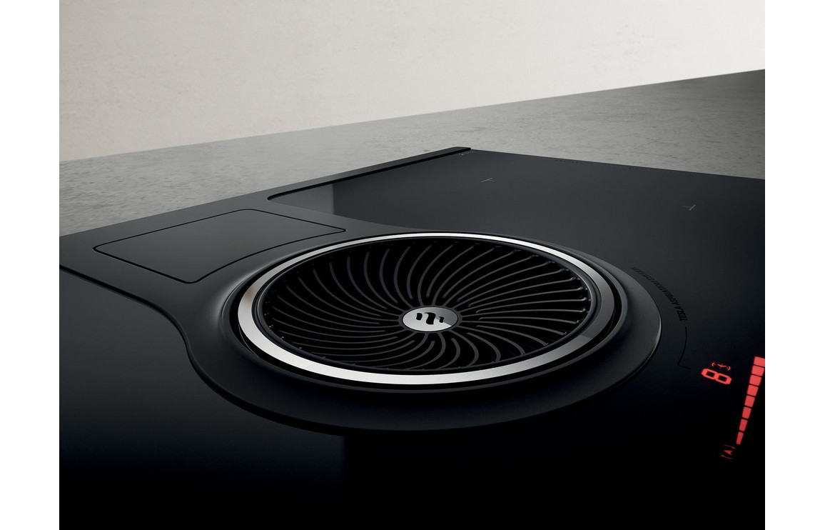 Elica NikolaTesla One 85cm Induction Hob (Recirculating) - Black - Image 2